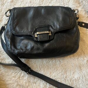Coach Black Leather Crossbody Bag